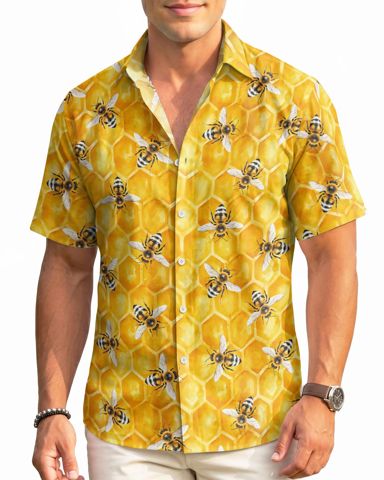 99TIMORO Movie Characters Hawaiian Shirt for Men Short Sleeve Top
