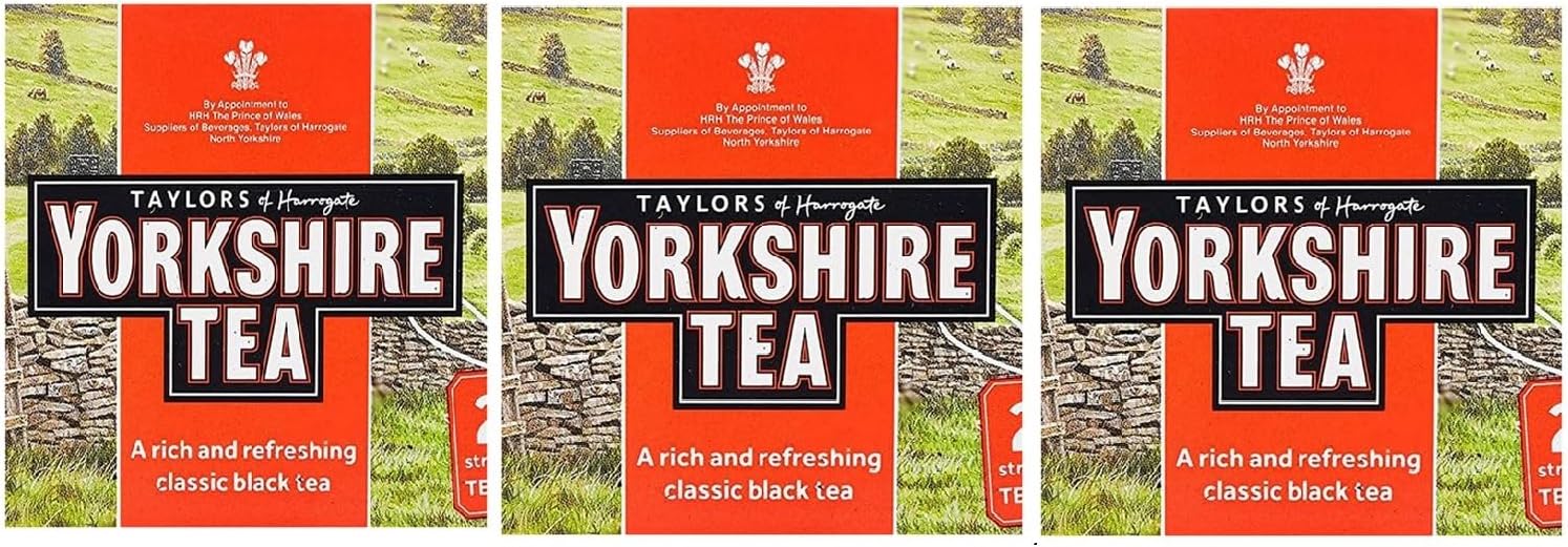 Yorkshire Tea Red 25 Tea Bags 2.2g (Pack of 3)