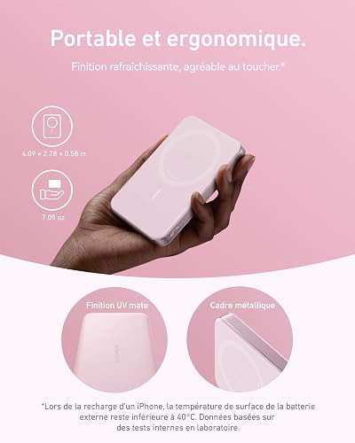 Anker MagGo Power Bank, 10,000mAh Qi2-Certified 15W Portable Charger - 4