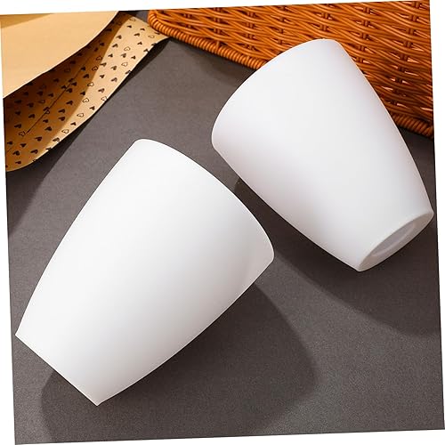 Miniatura 3 de 2 piezas de pantalla de plástico para lámpara de repuesto de 4 pulgadas pequeñas pantallas blancas para lámparas de pie