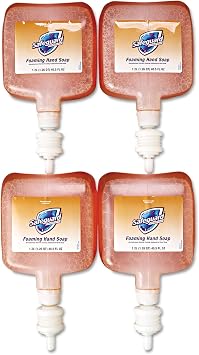 Safeguard 47435 Antibacterial Foam Hand Soap Pleasant Scent 1200mL Bottle 4/Carton