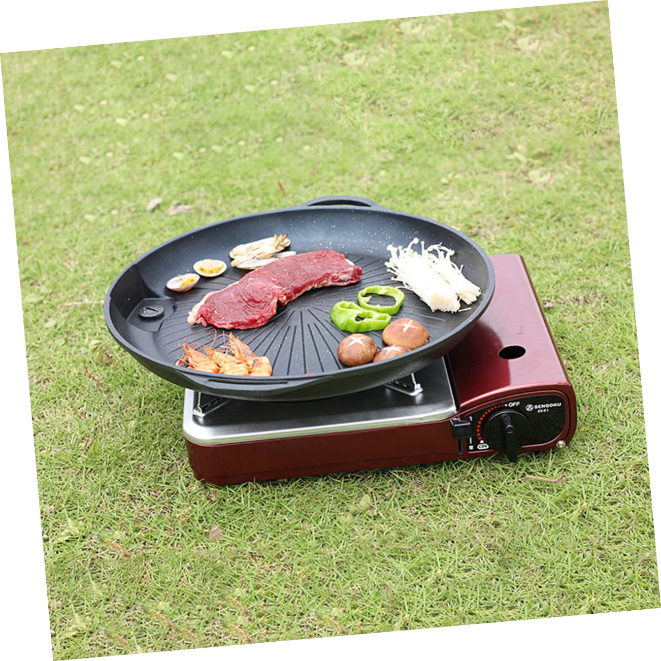 Toddmomy Accesorios para Asar Wok Accesorios para Barbacoa Al Aire Sartén Parrilla De Barbacoa Placa Antiadherente para Barbacoa Herramienta para Asar Al Aire Herramienta