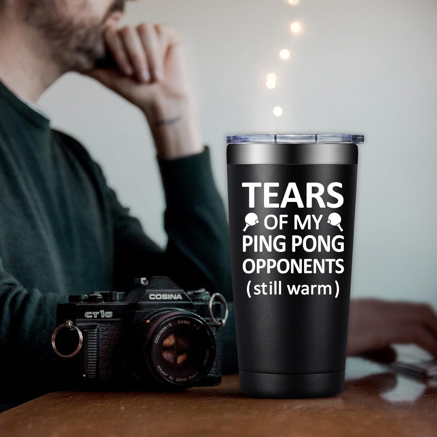 Ping Pong Gifts for Men Women - Christmas Birthday Gifts for Ping Pong Lovers - Pingpong Accessories - 20oz Tumbler