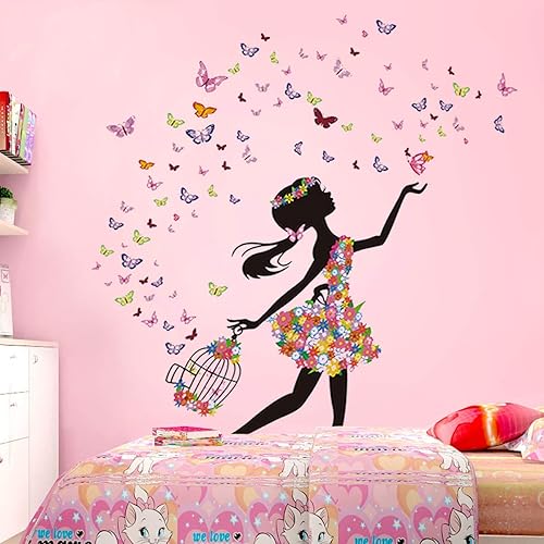 Miniatura 1 de DEKOSH Calcomanías de pared para niñas para guardería calcomanías decorativas para despegar y pegar para dormitorio de adolescentes sala de juegos