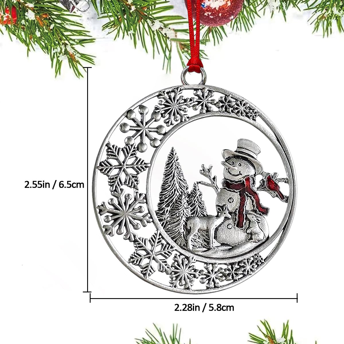 Amazon.com: Christmas Ornaments 2026, Snowman Ornaments for