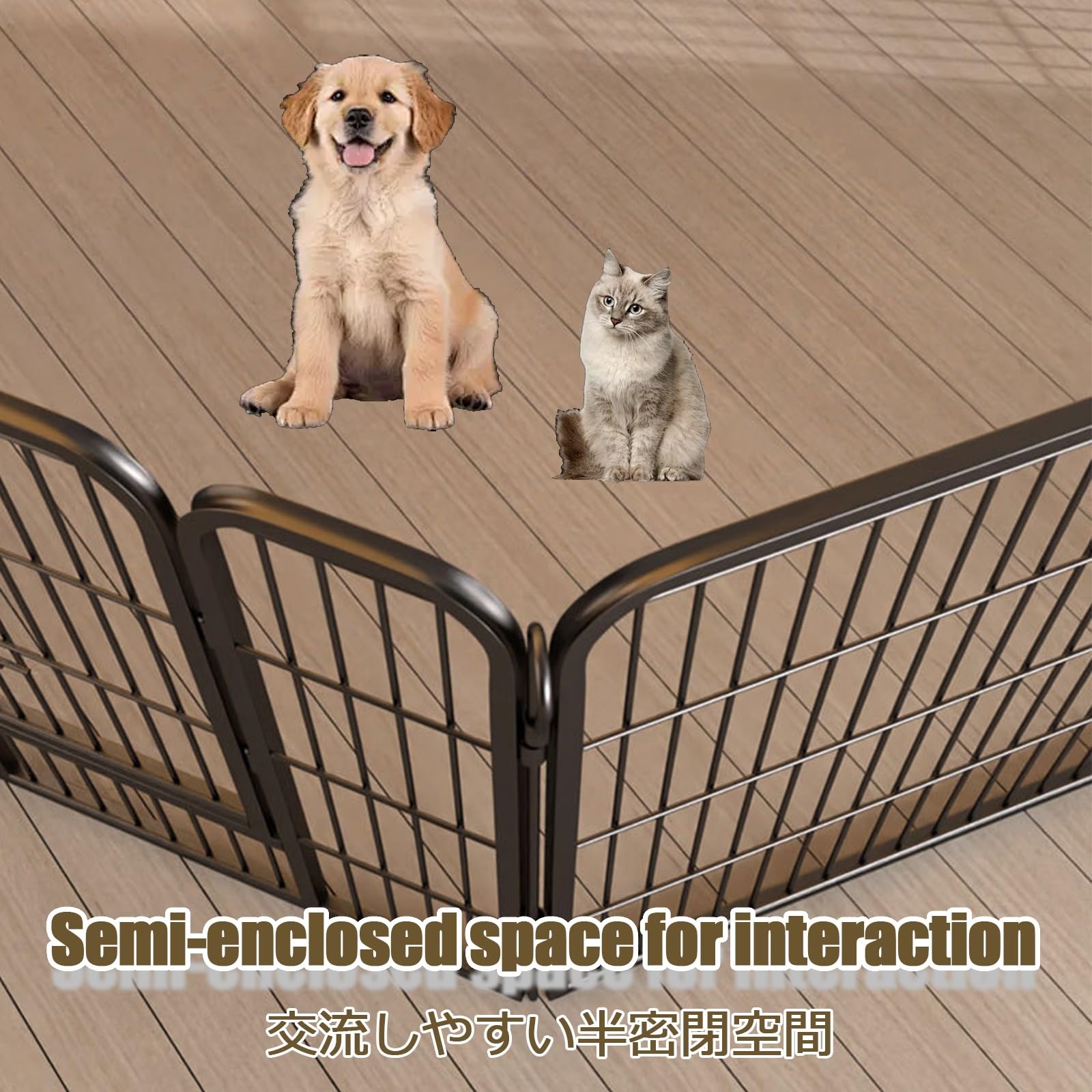 Recinto Per Piccoli Animali Box Per Cani Recinto Per Animali Domestici Con Porta Recinto Per Animali Gabbia Per Piccoli Animali Ampliabili Recinto Per Cani Da Interno(8-pack,80*100cm/31.5*39.