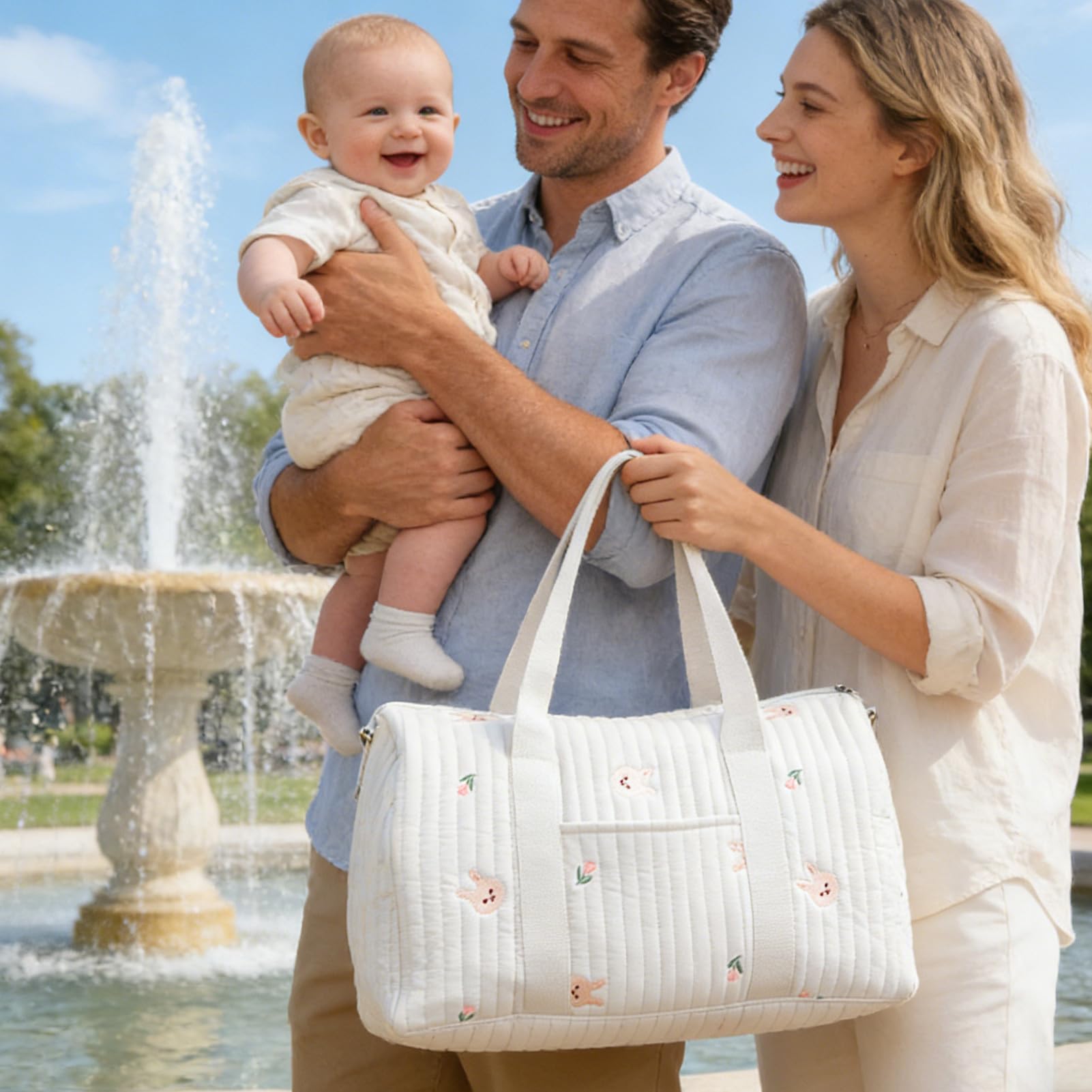 Borsa per Pannolini,Grande Contenitore Da Viaggio Impermeabile,Borsa Da Viaggio Per Ospedale E Parto | per Mamma Papà Genitori Gravidanza Parto Ospedale Asilo