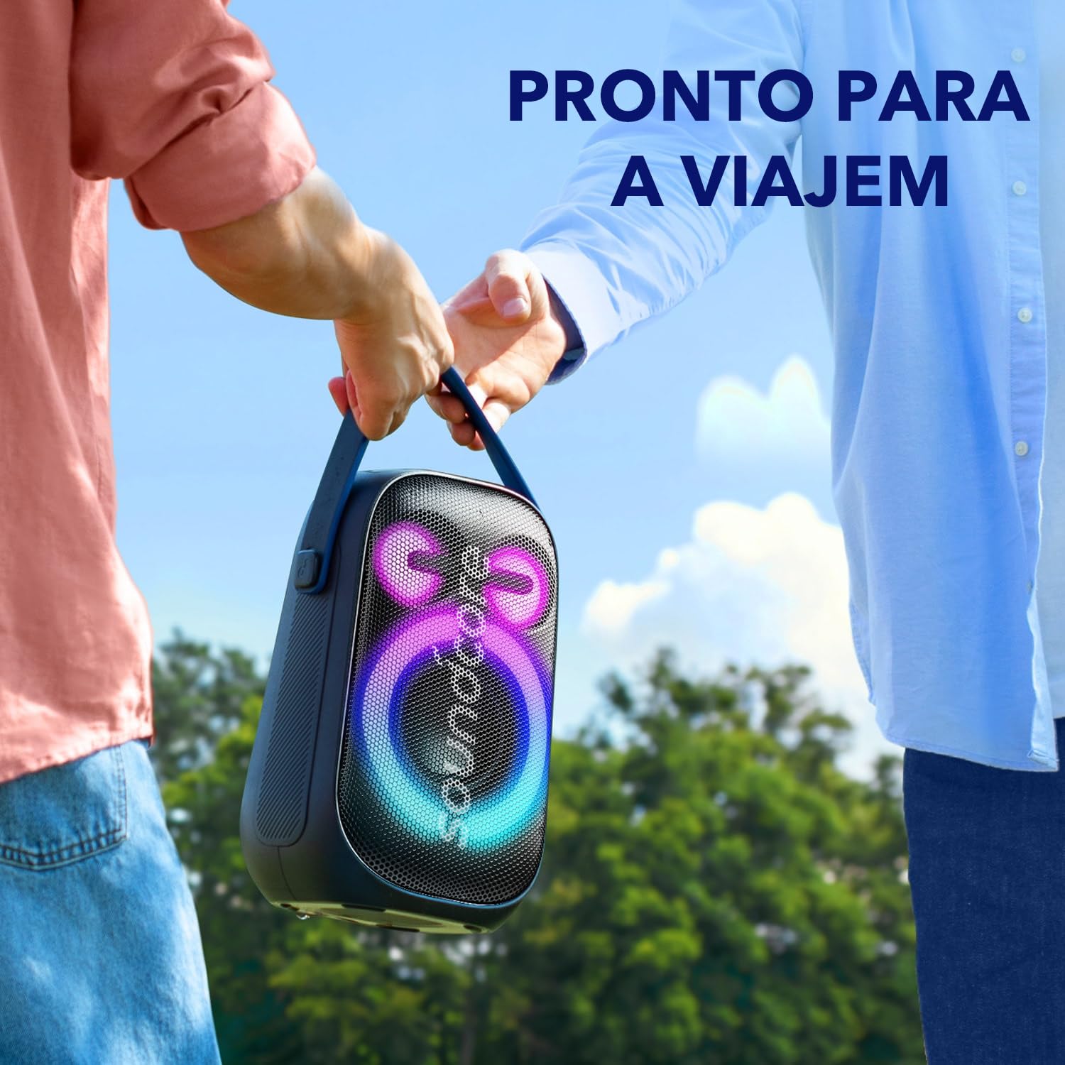 soundcore Anker Rave Neo 2, Alto-Falante Portátil, 80W, PartyCast