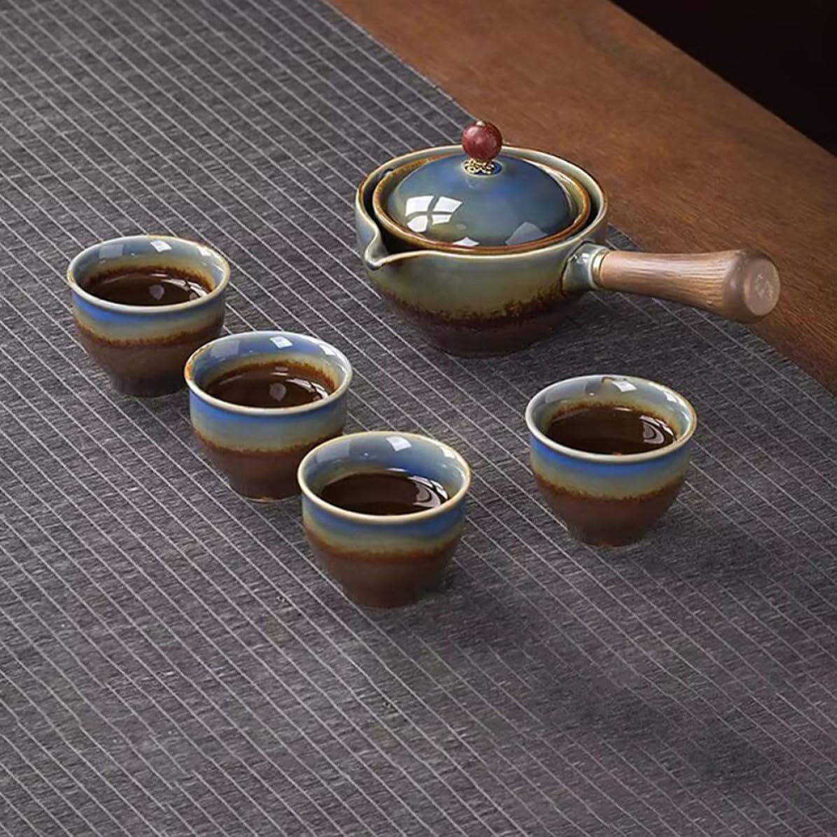 Service à Thé de Voyage en Céramique, Portable, avec Paquet