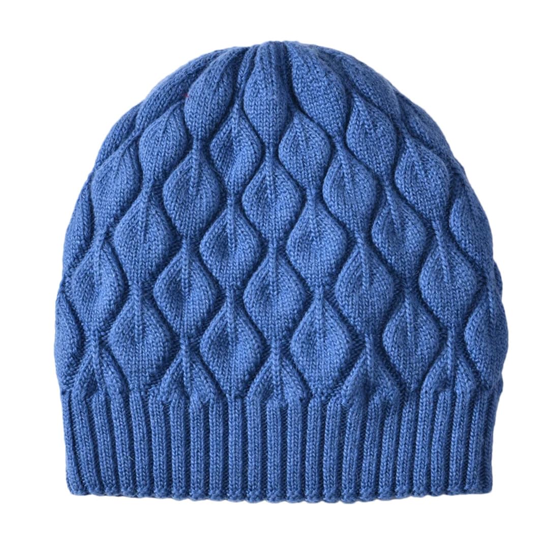 Gorro De Invierno Para Mujer, Gorro Tejido Con Pompón De Piel, Doble Capa, Grueso, Cálido, Otoño
