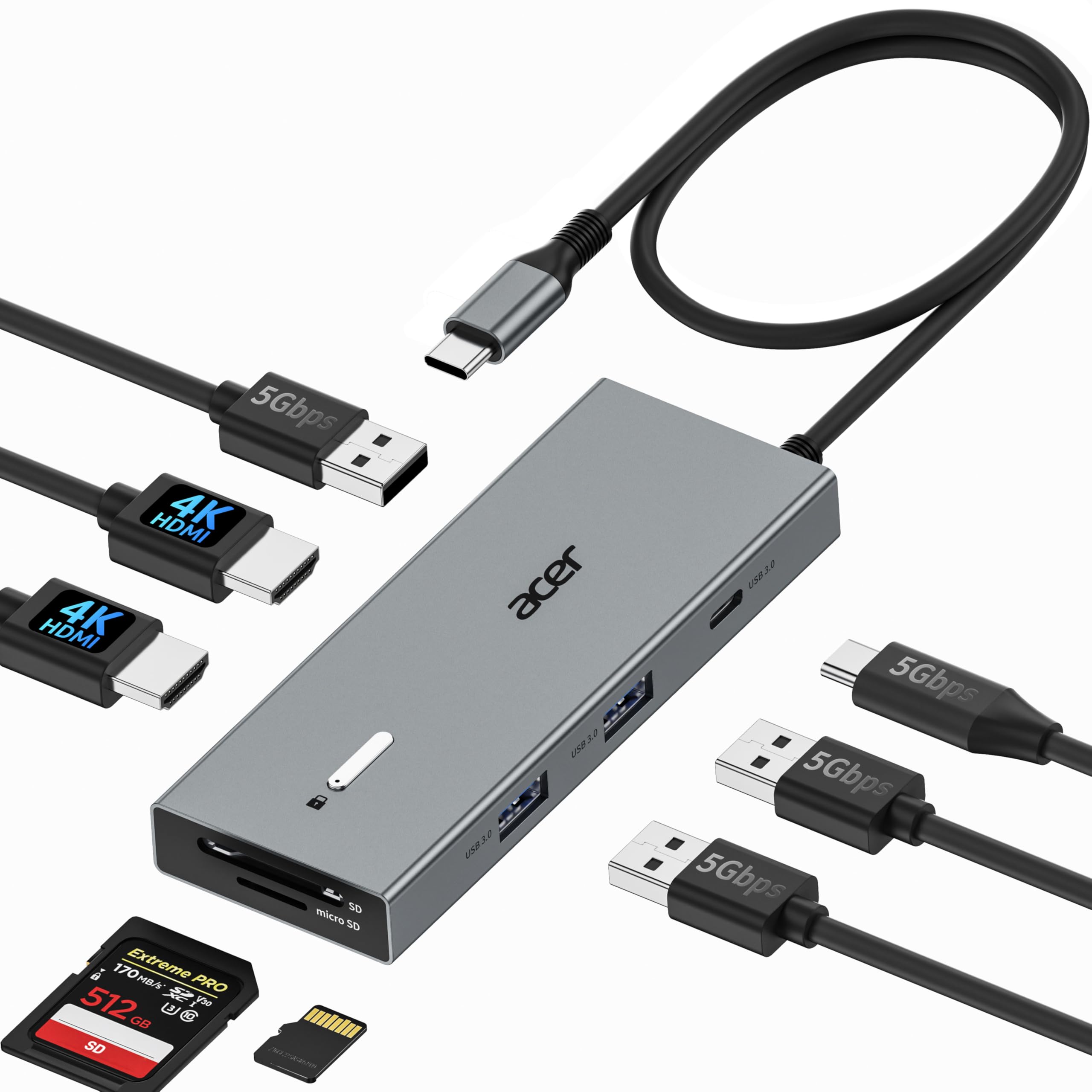 Acer 9-in-1 USB C Docking Station