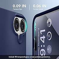 Vista 454 de GONEZ Funda para iPhone 14 Pro, compatible con Magsafe, con protector de pantalla + protector de lente de cámara, forro de microfibra suave