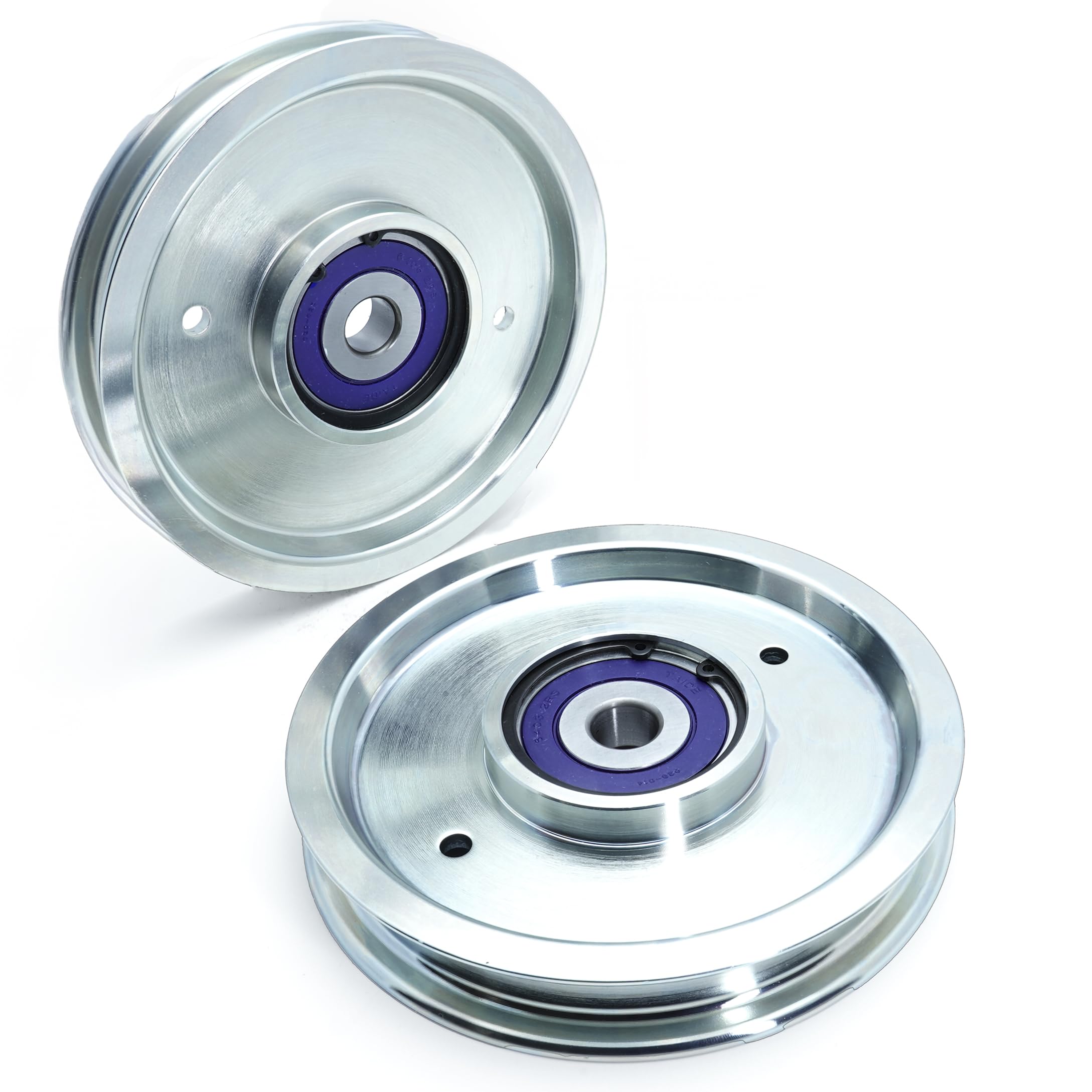 Amazon.com : 2-Pack Solid Steel Billet Flat Idler Pulley