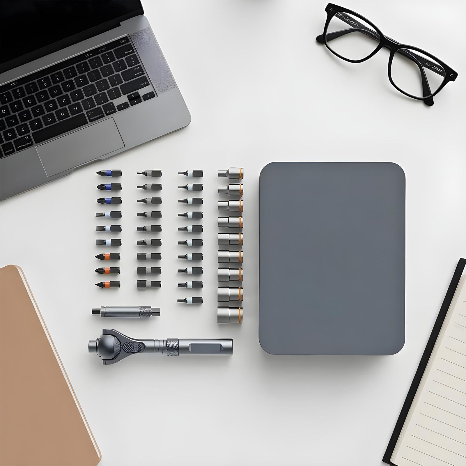 Llaves multiusos: empuñadura dinamométrica de precisión, paquete de cabezales intercambiables, paquete de llaves de acero, equipo de fijación de hardware, girador de pernos manual, de taller