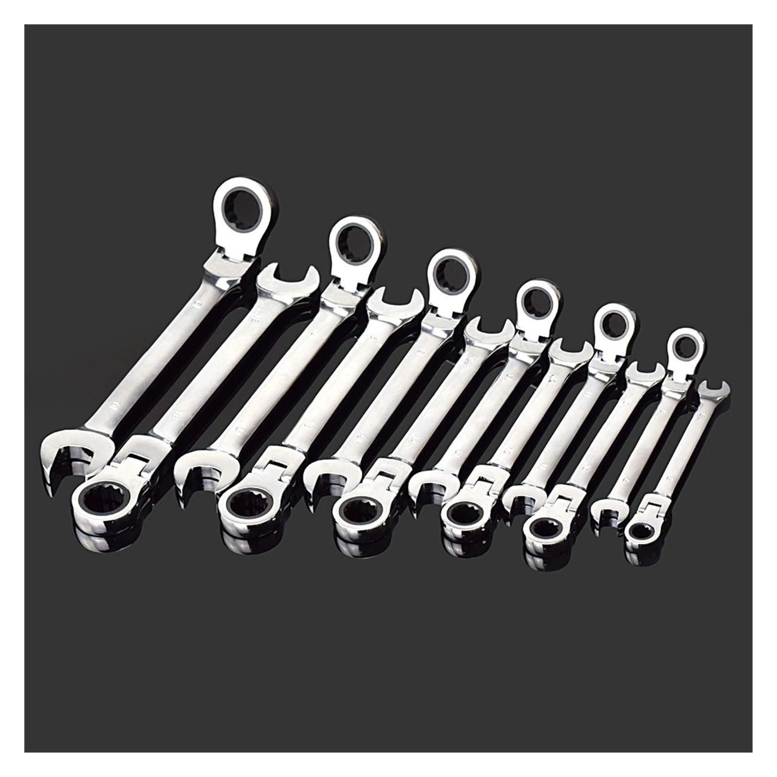 Llaves Fijas,Juego De Llaves Combinadas Herramientas claves Conjunto multiherramienta llave de carraca Llaves de mano Juego de llaves Llave universal de coches de coches Herramientas de reparación (C