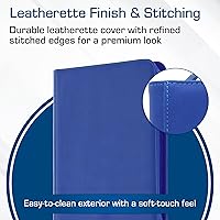 Vista 4 de BCW Z-Folio 9-Pocket LX Album - Blue Secure Zipper Card Organizer Premium Leatherette Card Collection Binder Trading Card Binder for Pokemon