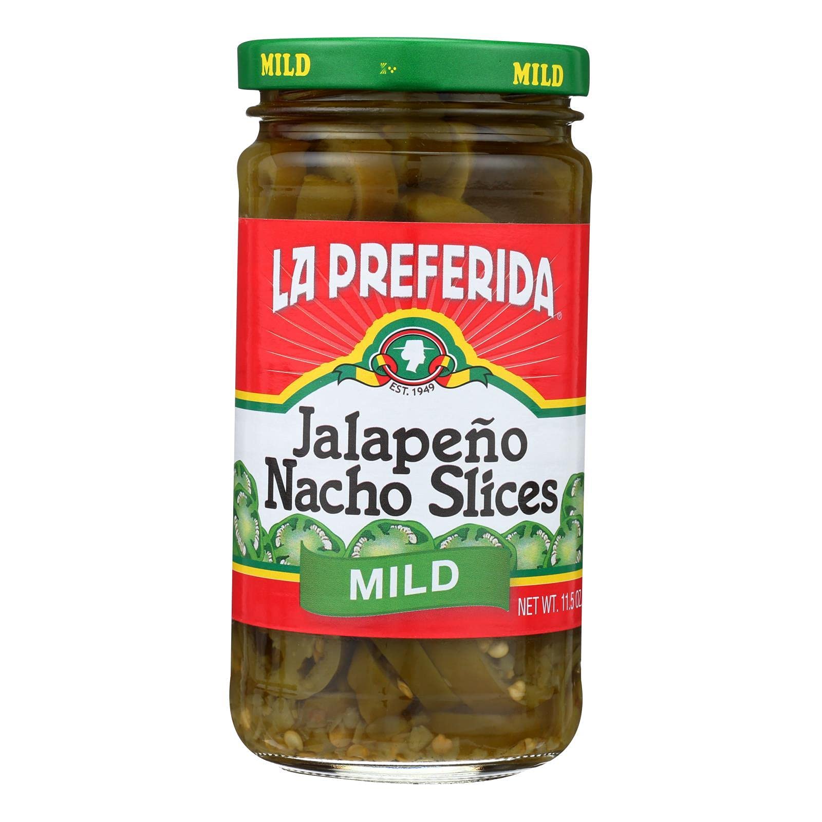 La Preferida Jalapeno Nacho Slices, Mild, 11.5 oz (Pack - 12)