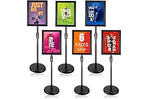 Pedestal Sign Stand - Vertical & Horizontal Display Made Easy