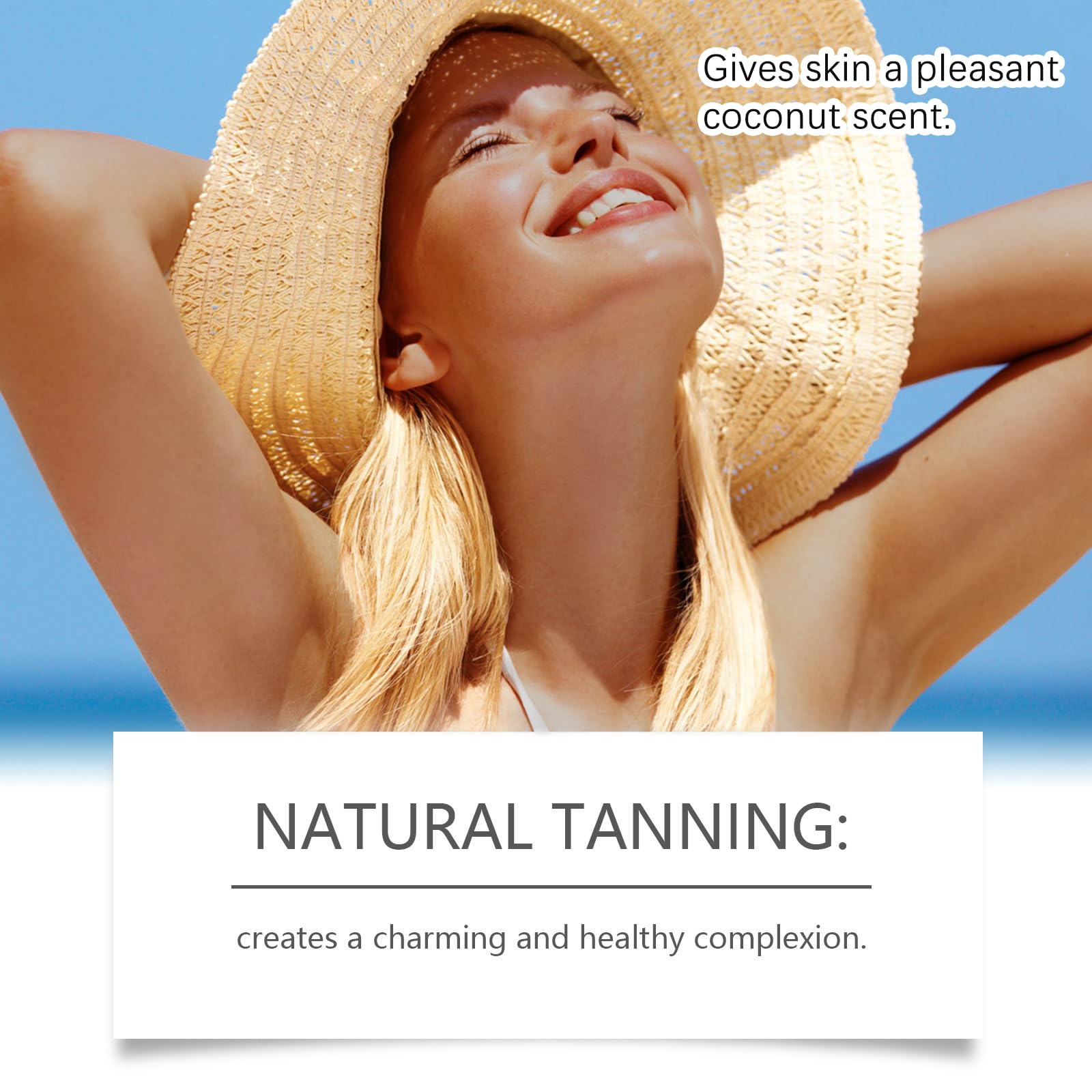 100ml Self Tanning Lotion, Instant Fake Tan Moisturiser with Tanning Brush - Image 3