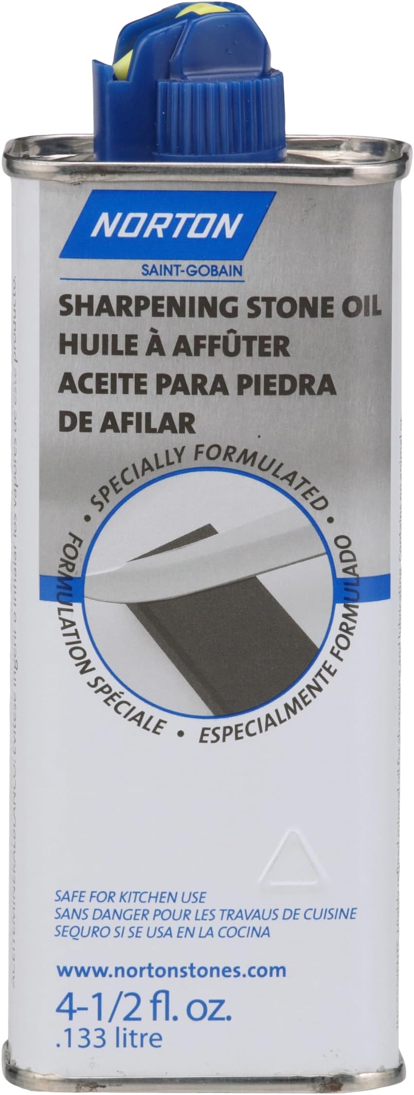 Norton Knife Sharpener Stone Oil & Honing Oil for Tools and Knife Sharpening Stone, 4.5 OZ