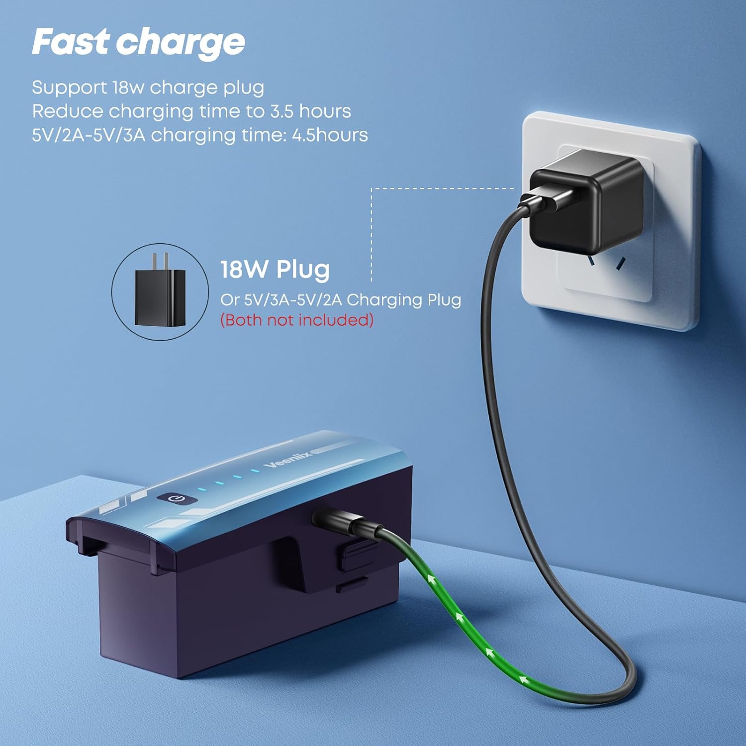 Battery 3500mAh 11.1V for V11PRO & V11 drone, Spare Battery for Quadcopter Accessories