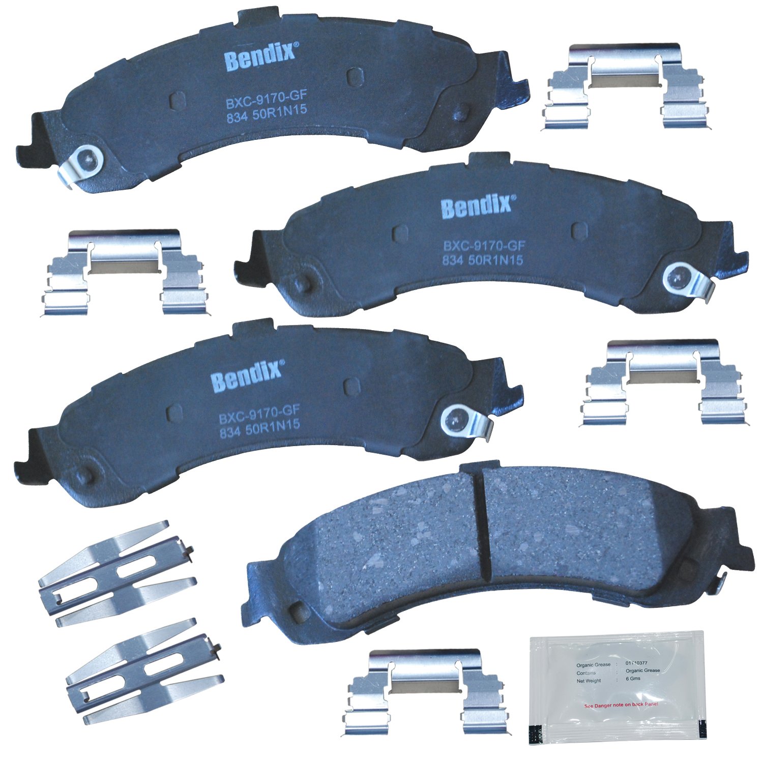 Amazon.com: Bendix Priority1 CFC834 Ceramic Rear Brake Pads for
