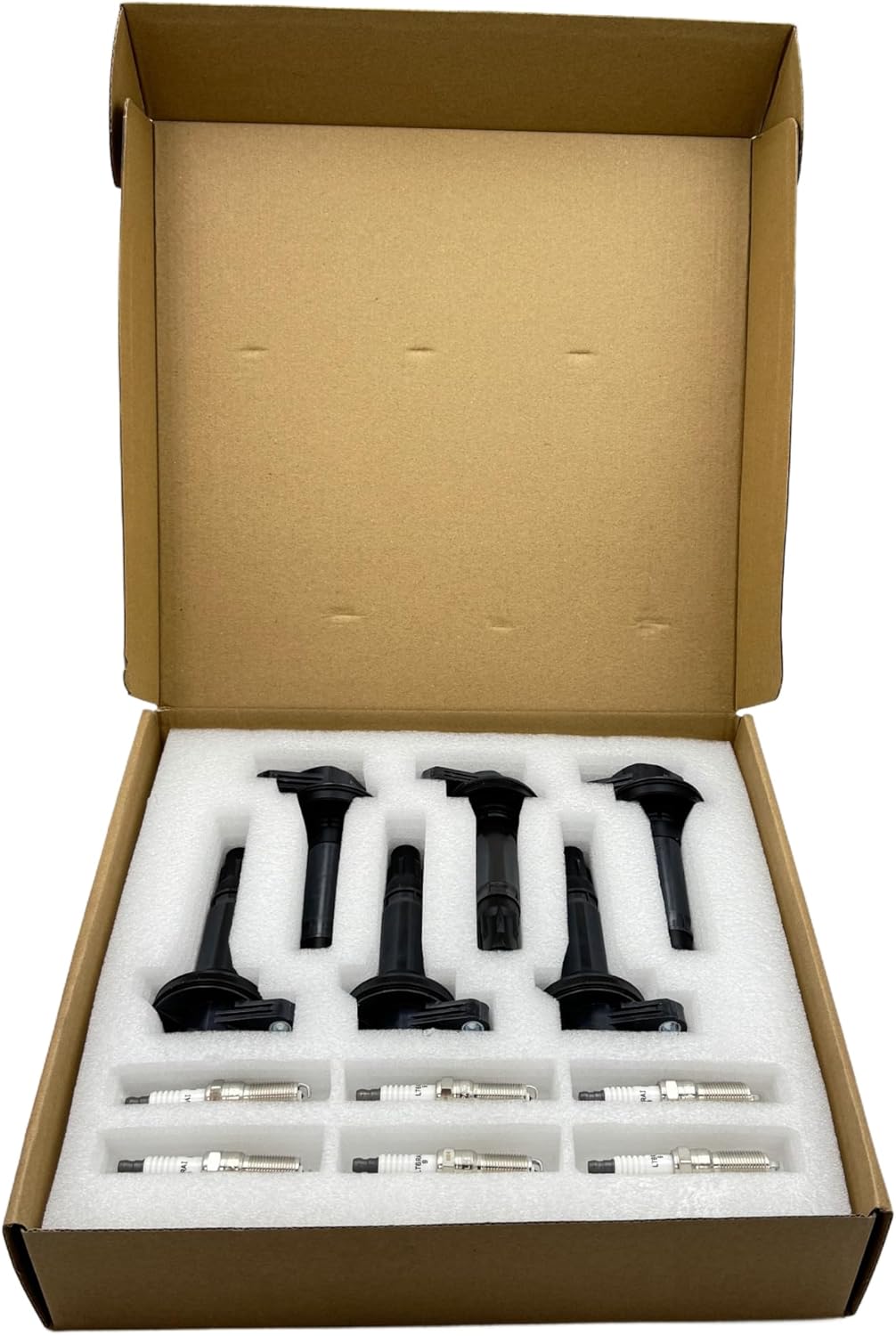 6pcs Ignition Coil and Spark Plugs Replacement for 3.5 V6 Turbo 2011-2017 Ford F150 Ecoboost Expedition Explorer Flex Taurus Transit, Lincoln MKS MKT Navigator