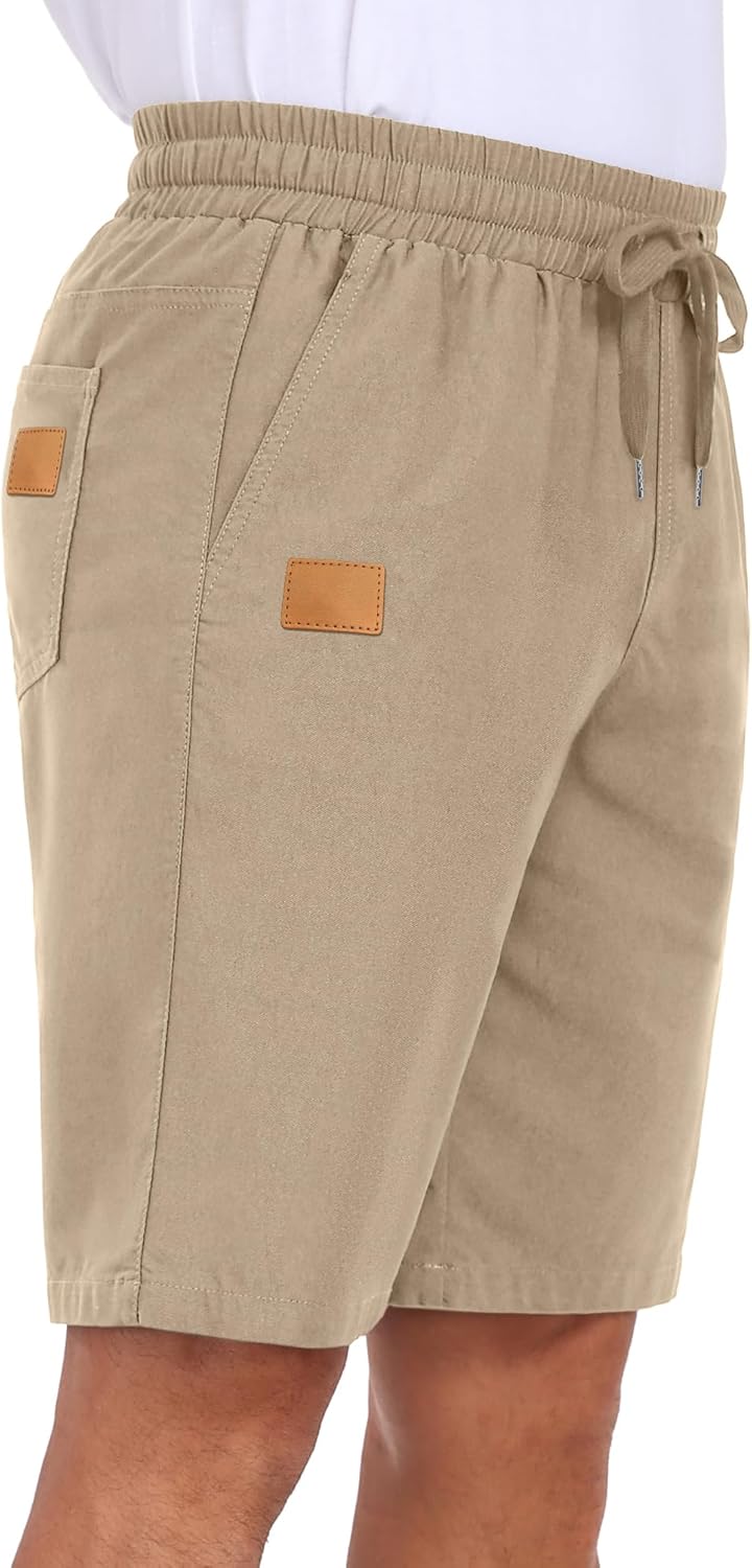 Sailwind Mens Casual Shorts Drawstring Summer Beach Elastic Waist Golf Shorts - Image 5
