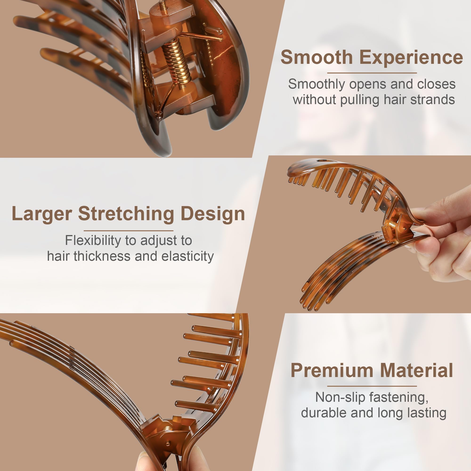 Huiguli 6 Pcs Hair Clips Flat for Women Non Slip Lay Down Hair Clip, Lateral Strong Hold - Image 2