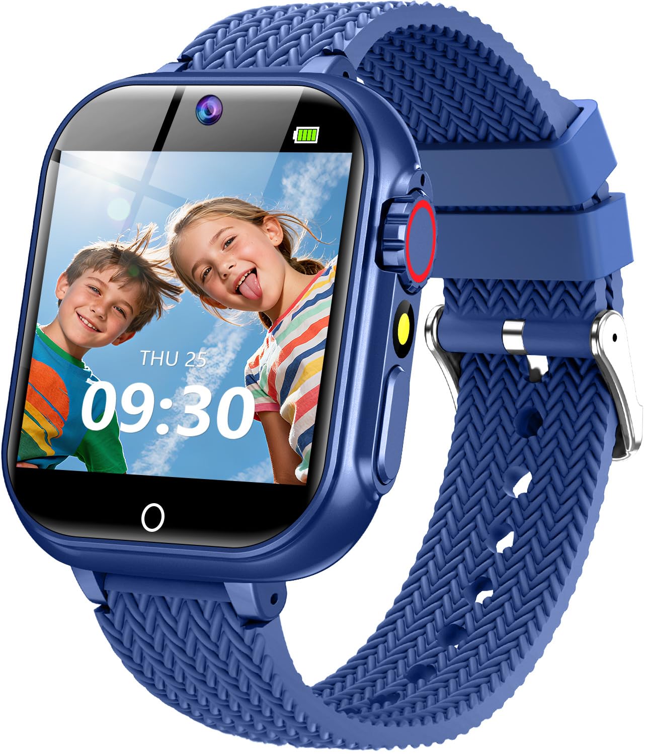 Kids Watch Toys Gifts for 3-12 Years Old Boys Smart Watch Puzzle Games HD Touch Screen Video Camera Music Player Pedometer Flashlight - 12/24 hr Mode - Christmas Birthday Gift for Girls & Boys