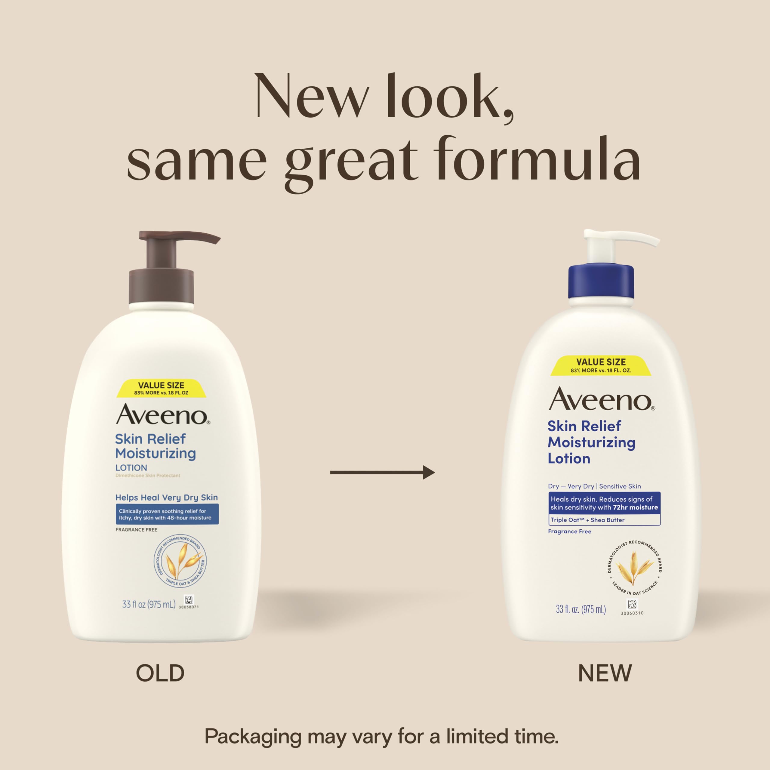 Aveeno Skin Relief Moisturizing Body Lotion with Triple Oat & Shea Butter