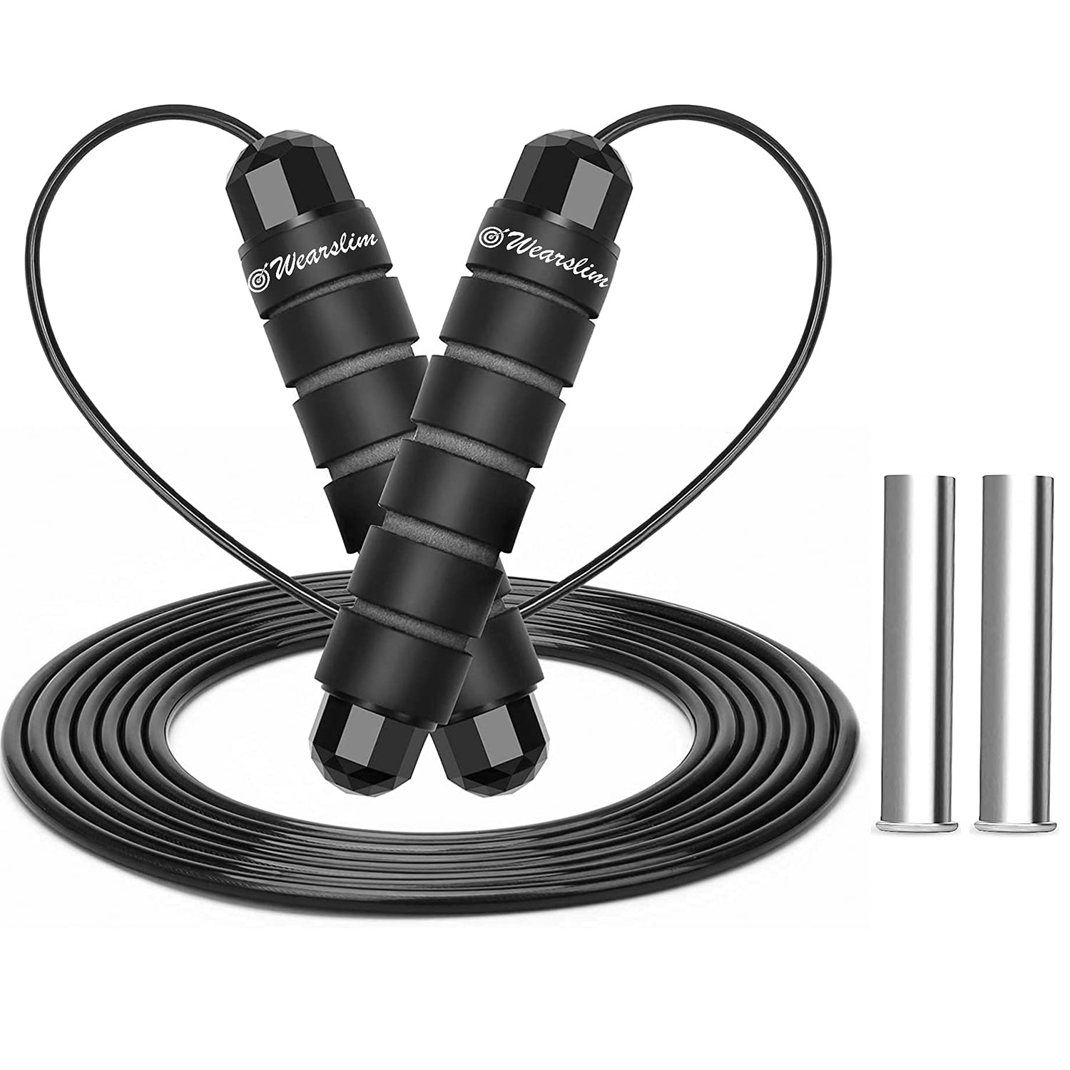 See full amazon price history chart for Wearslim® Professional Jump Rope Adjustable Skipping Rope Plus Two 80 Grams Removable Weights with Ball Bearings and Anti-skid Handles, Speed jump rope for Speed Training, Endurance Training and Fitness - Assorted Color-(80GM) Wearslim® Professional Jump Rope Adjustable Skipping Rope Plus Two 80 Grams Removable Weights with Ball Bearings and Anti-skid Handles, Speed jump rope for Speed Training, Endurance Training and Fitness - Assorted Color-(80GM) (B09FZVWT15) Amazon Price History, Amazon Price Tracker