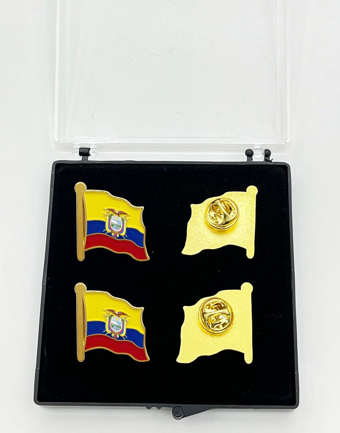 stidsds Ecuador Flag Pin - Ecuador Flags Pins Lapel Ecuadorians Flag Enamel Lapel Pin Men Women Suit & Waving Patriotic Metal Badge Souvenir Hat Backpacks Decoration(4 Pack) - Image 5