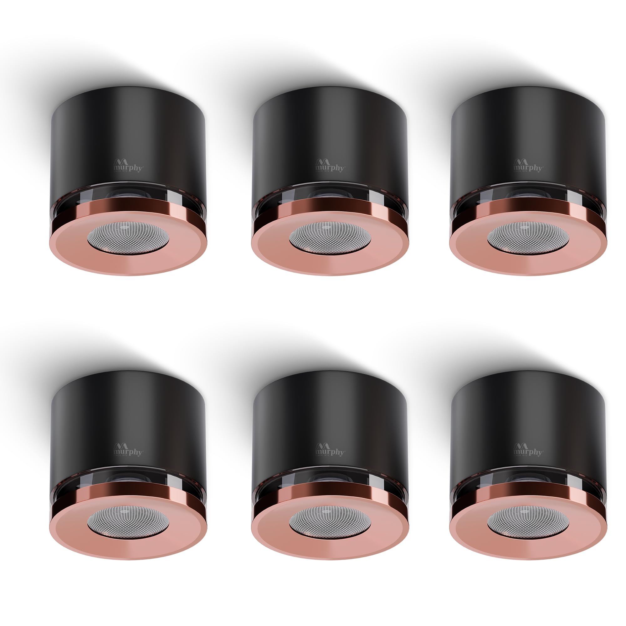 Murphy 3W LED Crystal Surface Mount Light | Warm White | Premium Cylindrical Design | Compact 40mm Height | Efficient Heat Conduction | BIS Approved | 2 Years Warranty | Pack of 6