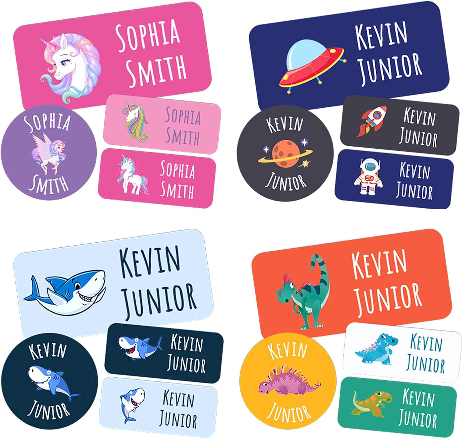 120PCS Personalized Custom Name Stickers Labels for Kids