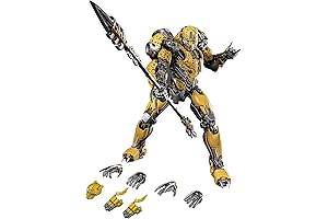 Transformers Earthrise Deluxe Class Cheetor Action Figure with Bumblebee’s Weaponry