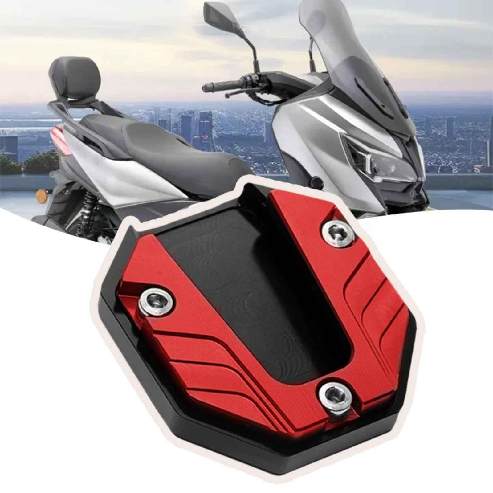 XMBTVAUMN Kickstand Pad, for Kawasaki ZZ-R500 Enlarger