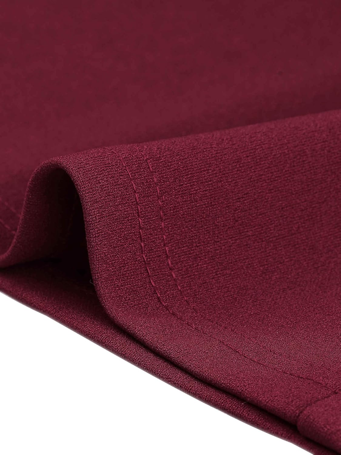 Allegra K Elegant Dresses for Women's Tie Neck Puff Short Sleeve Office Work Dress - Image 5