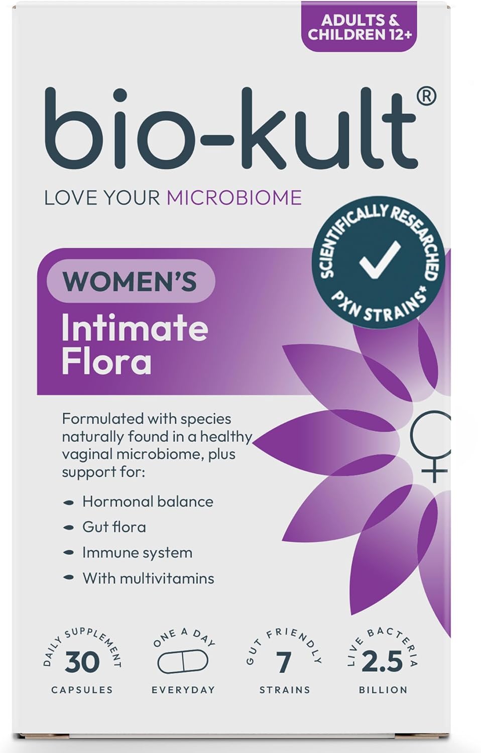 Bio-Kult Intimate Flora, Women’s Health & Vaginal Microbiome Supplement, 30 Capsules