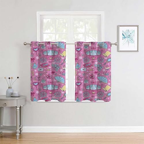 Cortinas para Sala Elegantes Modernas Teen Girls Decor Collection Accordion Doors Acoustic Blanket 72Inch Width by 85Inch Length,2 Panels