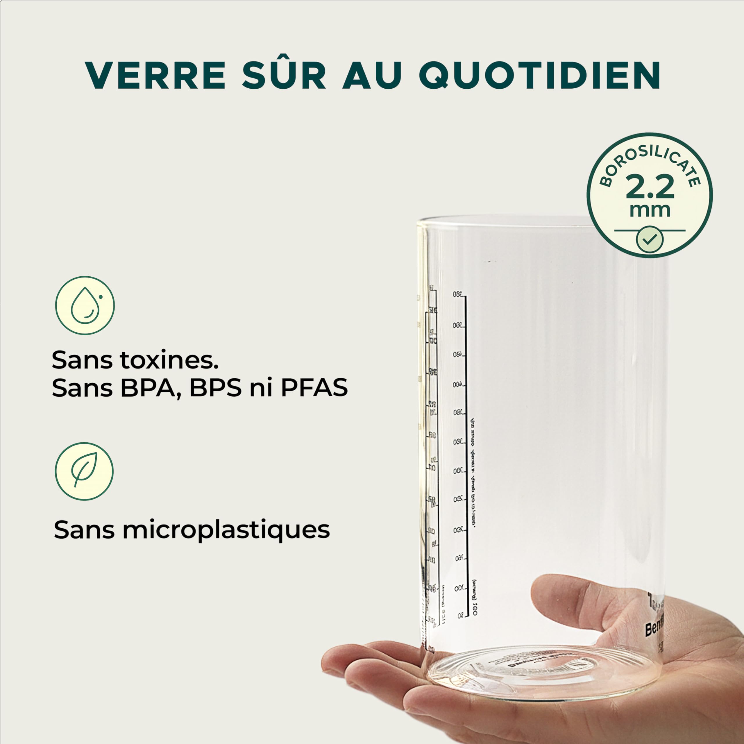 Glass Storage Containers, 4-Pack, 1.2L | Avec couvercles en bois d’acacia, idéales pour céréales, farine, riz, café et fruits secs, tout en gardant la fraîcheur