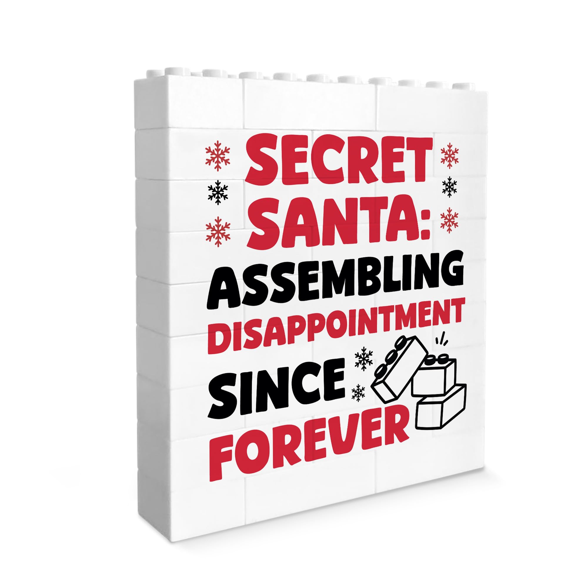 RED OCEAN Secret Santa, Building Blocks, Puzzle, For Him, For Her, Colleague, Christmas Co Worker, Funny Christmas