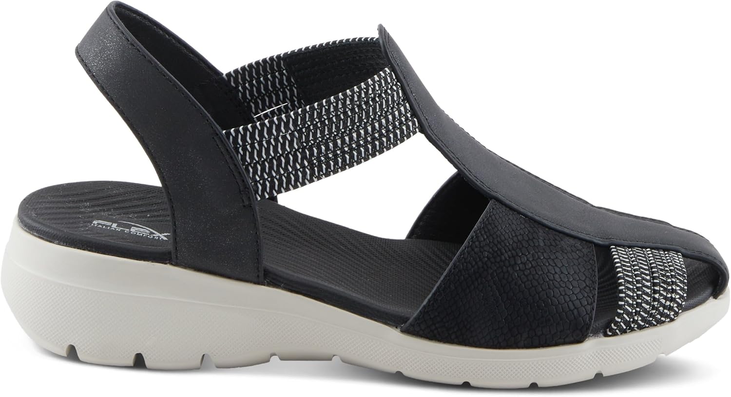 Flexus Women's DAMARI Ankle Strap Fisherman Sandals – Breathable Design, Arch Support, and Shock-Absorbent Outsole