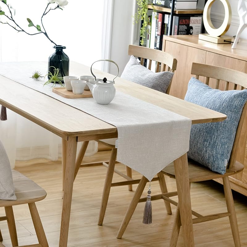 おしゃれ テーブル ランナー 36 160cm 空間 モダン 無地 インテリア リビング おもてなし アジアン カラー 断熱 防汚 テーブルセンター 食卓飾り テーブルランナー 北欧 綿麻生地 モダン おしゃれ ナチュラル サイズ タッセル付き vovvte2w Godawaripowerispat Com
