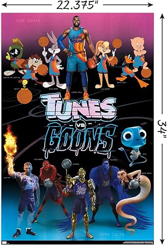 Miniatura 3 de Trends International Space Jam A New Legacy - Póster de pared grupal, 22.375 x 34 pulgadas, versión sin marco