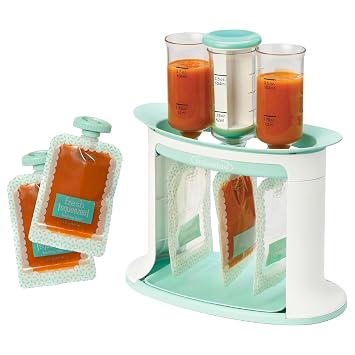 Infantino Squeeze Station for Homemade Baby Food Bag Filling Station for Pureed Food for Babies and Toddlers
