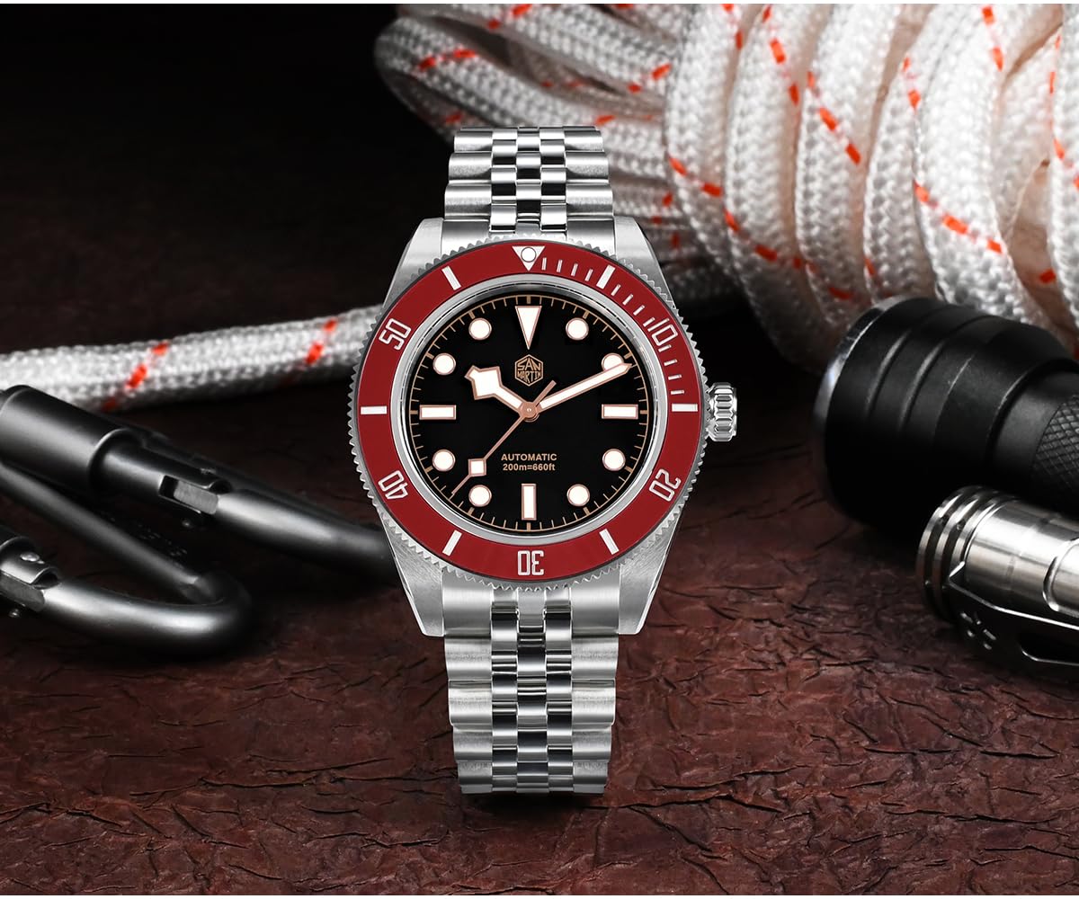 San Martin SN0128G Classic BB Diver męskie zegarki NH35 automatyczny mechaniczny szafirowy ceramiczny pierścień zegarek na rękę ze stali nierdzewnej