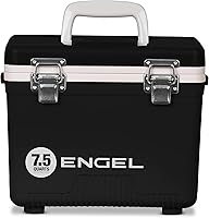 Vista 21 de Engel UC7 7.5qt a prueba de fugas, hermético, enfriador de caja de secado y pequeña lonchera rígida para hombres y mujeres