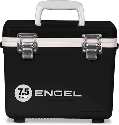 Engel UC7 7.5qt a prueba de fugas, hermético, enfriador de caja de secado y pequeña lonchera rígida para hombres y mujeres