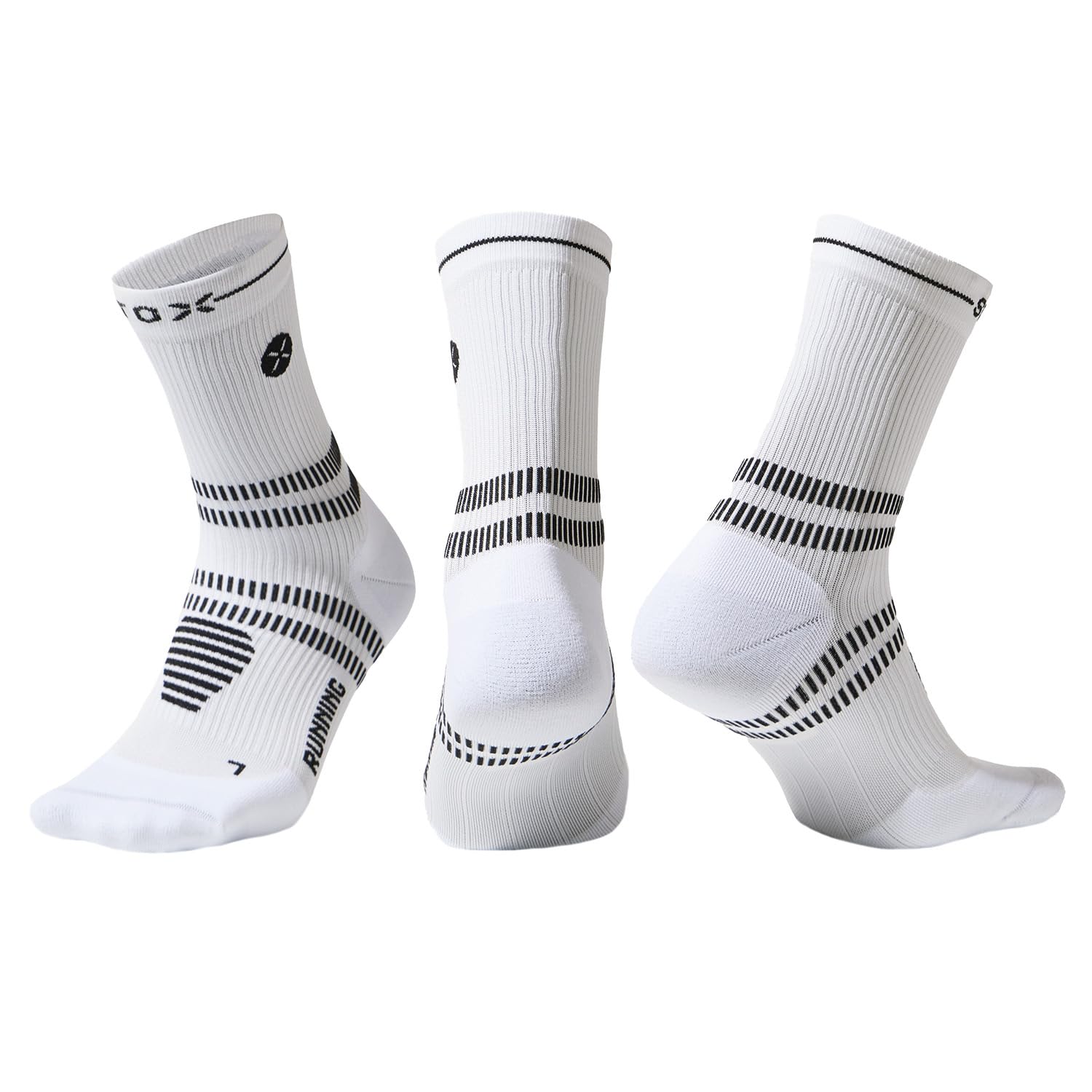 STOX Energy Socks Kurze Laufsocken Herren, Kompressionssocken Running | Kompressionsstrümpfe Klasse 2, Compression Ankle Socks Men, Sneaker Socken, Herrensocken, Anti-Blasen, Nahtlos